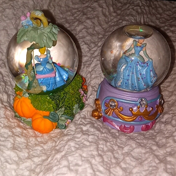 Disney Accents Disneys Cinderella Mini Glass Snow Globes Poshmark